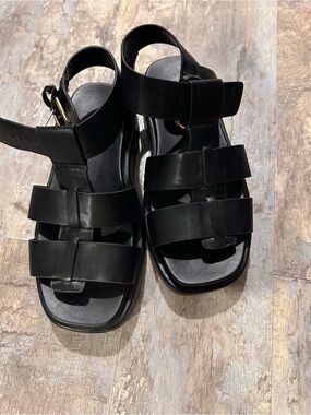 torrid Black Strappy Platform Sandals